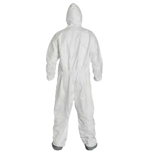 AAMI Niveau 4 Tyvek <span class=keywords><strong>Coverall</strong></span> 1422A 3XL Taille Uniforme d'hôpital jetable Combinaison intégrale non tissée avec certification ISO16603 - Product Image 5