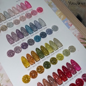 YUUJA Set de 32 Colores de Esmalte de Uñas en Gel con Brillo Reflectante, Esmalte de Uñas en Gel UV con Diamantes Brillantes, Kit de Arte de Uñas para Salón de Belleza - Product Image 2