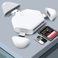 Adaptador OTG 3 en 1 para teléfono móvil, lector de tarjetas USB 2,0 3,0 Otg tipo C