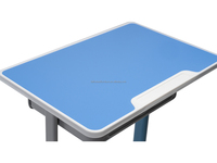 Table d'étude ergonomique simple en acier pour étudiants, mobilier de classe pour lycée, OEM ODM