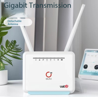 Routeur CAT6 Gigabit MC80 avec antenne détachable, batterie 5000 mAh, double bande 2,4 G et 5,8 G, emplacement pour carte CPE