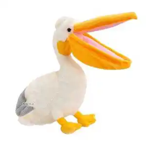 custom Long billed bird plush toy Pelican platypus mallard duck pelican simulation plush toy stuffed animal toy pillow peluche
