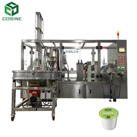 Machine d'emballage automatique de capsules de café Nespresso K-Cup en gros, machine d'emballage verticale automatique à entraînement électrique, scellage par feuille