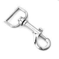 Mousqueton pivotant personnalisable en alliage de zinc massif pour collier de chien, sangle et cuir