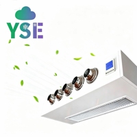 Unité de ventilation horizontale apparente avec buse de jet pour gymnase, haute efficacité, refroidissement et chauffage, alimentation en air longue portée