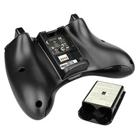 Manette sans fil d'origine pour Xbox 360 avec double vibration Turbo, compatible avec Xbox 360/Slim/PC Windows