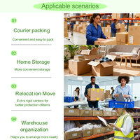 Individuell Bedruckte Schwarze Wellpappe-Verpackung Große Versandkartons für Hüte, Kerzen, Laptops, Telefone, Schuhe
