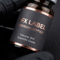 Autocollants d'emballage en papier imperméable personnalisés pour flacons de parfum et de cosmétiques (3ml/5ml/10ml) - Impression UV disponible