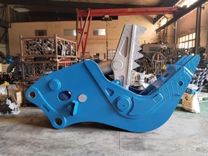 Blue <b>Hydraulic</b> Concrete Pulverizer Attachment for 18-24 Ton Excavator with Bearing Core Components Rebar <b>Cutter</b> - Product Image 6