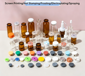 Individually Packed 3ml 5ml 10ml <b>Mini</b> Empty Glass Vials with Rubber Stopper and Silk Screen Printing - Product Image 4
