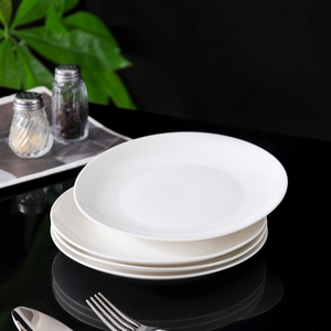 Plato <span class=keywords><strong>de</strong></span> Cena <span class=keywords><strong>de</strong></span> Cerámica Blanca Pura Moderna, Vajilla <span class=keywords><strong>de</strong></span> <span class=keywords><strong>Porcelana</strong></span> Premium para Hoteles, Restaurantes y Comedores <span class=keywords><strong>de</strong></span> Alta Cocina - Product Image 3