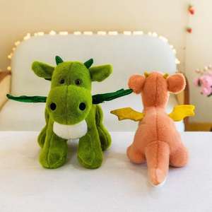 Lindo pequeño dragón muñeca de peluche <span class=keywords><strong>dinosaurio</strong></span> muñeca niños almohada marioneta el año de la mascota Loong - Product Image 4