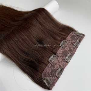 Vendeurs de cheveux vierges en gros Extensions de cheveux à <span class=keywords><strong>clip</strong></span> sans couture Extensions de cheveux à <span class=keywords><strong>clip</strong></span> Sac en PVC Double trame de cheveux brésiliens fabriquée à la machine - Product Image 3