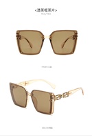 Lunettes de soleil rétro transfrontalières avec grand logo, style tendance Ins Europe et Amérique, pour femme, mode et assortiment, FQ 2256