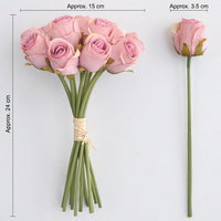 Bouquet de roses en soie, fleurs artificielles, décoration de mariage, décoration de la maison, accessoire de photographie, arrangement floral à tenir à la main