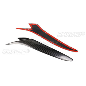 1 คู่คาร์บอนไฟเบอร์ไฟหน้ารถคิ้วเปลือกตาสำหรับมาสด้า RX8 2004 2005 2006 2007 2008 - Product Image 3