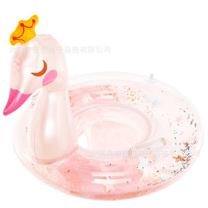 Flotador Inflable Infantil Xiaolu Crown Swan con Base de Esponja Gruesa y Diseño de Dibujos Animados para Jugar en el Agua - Product Image 5