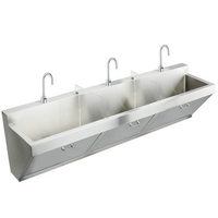 Lavabos médicaux chirurgicaux muraux de haute qualité école lavage des mains Ss304 éviers de gommage en acier inoxydable Lavamanos Para Hospitales