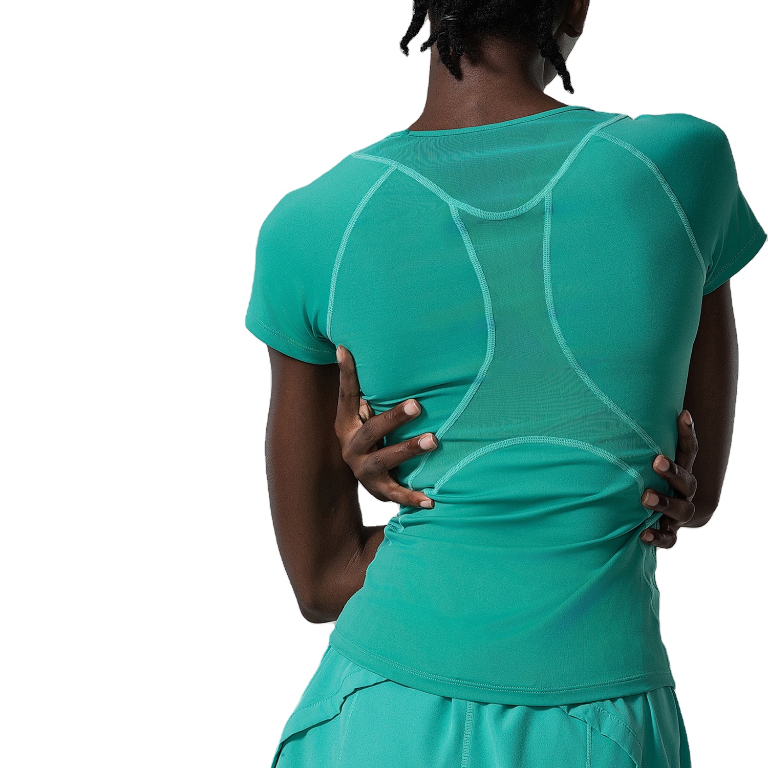 Aoyema Athletic Tshirt Loose Casual Fitness Workout Running Tops Stretch Plus Size Yoga Wear Short Sleeve Sport Tight Tee Shirt