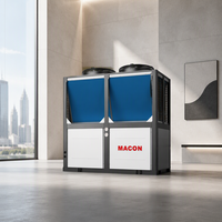 Pompe à chaleur EVI DC Inverter intégrée bi-étagée 113~225KW pour eau chaude haute température, 380V triphasé, sortie max 95, chauffage par ventilateur DC