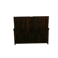 Grands bancs de stockage confortables de haute qualité Bancs en bois massif pour l'extérieur