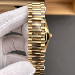 Men's Luxury Mechanical Stainless Steel Gold Wrist <b>Watch</b> Mother-of-<b>Pearl</b> Dial Day/Date Display Sapphire Crystal Water Resistant - Product Image 2