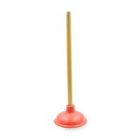 Pompe portable avec manche rond en bois, outils de nettoyage ménager, taille personnalisée, pompe à aspiration, 1 pièce