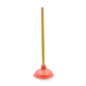 Herramientas de limpieza para el hogar, tamaño personalizado, mango redondo de madera, bomba de succión, <span class=keywords><strong>desatascador</strong></span> de inodoro - Product Image 5