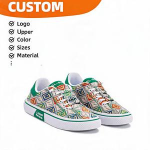 Zapatillas de Lona Étnicas para Hombre con Logotipo Personalizado, Diseño Nuevo, Suaves, de Caña Baja, Transpirables, Combinables con Todo, Ligeras, Casuales para Caminar - Product Image 1