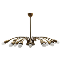 Lustre en fer forgé artisanal XZ Butterfly, feuille d'or, Farfalle, 30 pouces, panier, art artisanal, décoration, luminaire suspendu pour la maison, l'hôtel