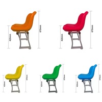 Chaise de tribune extérieure en HDPE avec pieds en aluminium moulé, anti-UV, imperméable, sièges de tribune, couleur personnalisée, logo OEM, arène sportive