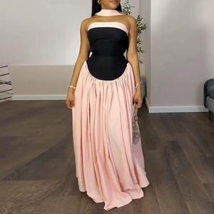 Nouvelle Robe Longue Plissée Écologique Sans Bretelles et Dos Nu pour Femme – Idéale pour les Fêtes - Product Image 1