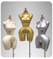 Mannequin de corps humain féminin, taille européenne et américaine, grande taille, en plastique doré, pour présentation de lingerie et vêtements, Chine