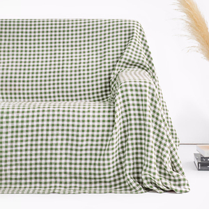 بيع بالجملة OEKO ديكور المنزل نمط حديث زلة نسيج قطن كتان مخصص قماش جينغوم - Product Image 6