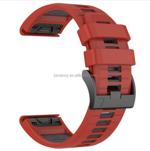 Nueva Correa de Silicona de Doble Color con Hebilla de Presión para <span class=keywords><strong>Reloj</strong></span> Deportivo Garmin Fenix 7 Pro 22mm 26mm, Compatible con Fenix 5X 6X, 2025 - Product Image 2