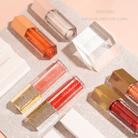 Emballage de tubes de gloss à lèvres personnalisés en marque privée, contenants, gloss à lèvres vegan mat, brillant, nude, huile à lèvres transparente