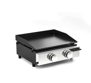 Plaque chauffante à <span class=keywords><strong>gaz</strong></span> portable de 17 pouces à dessus plat pour <span class=keywords><strong>barbecue</strong></span> extérieur au propane à 2 brûleurs pour la cuisson en plein air <span class=keywords><strong>Plancha</strong></span> - Product Image 4