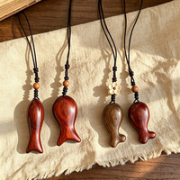 Collier en perles de bois longues personnalisées en gros, pendentif cœur, collier fait main en perles de bois naturel pour cadeau