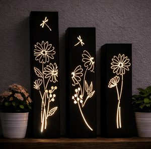 Linterna Solar con Forma de Margaritas Brillantes de Fábrica BSCI para Adorno de Jardín y Decoración de Exteriores - Product Image 1