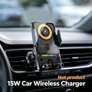 Versandfertiges Produkt Magnetischer 15W Handyhalter Auto-Wireless-Ladegerät für Phone 17 Pro Max Drehbare Halterung für Lüftungsschlitze F18 - Product Image 1