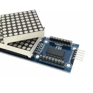 LED Display Module MAX7219 Dot Matrix Module Microcontroller 4 In 1 Display With 5P Line 4 In 1 Red TV Led Display Panel