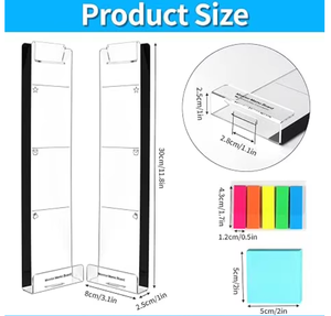 Acrylic Monitor Memo Board <b>Phone</b> Stand Whiteboard Custom Size Clear Message Holder for <b>Office</b> School - Product Image 2