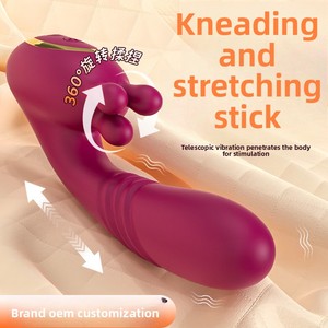 Vibrador Retráctil para Mujeres con <span class=keywords><strong>Fuerte</strong></span> Vibración, Impermeable, Color Borgoña, Sensación Realista, Juguete Sexual para Adultos - Product Image 3