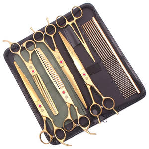 Tijeras Profesionales Portátiles de Alta Gama <span class=keywords><strong>para</strong></span> Peluquería Canina, Acero Inoxidable, Afiladas, Rectas, <span class=keywords><strong>para</strong></span> Adelgazar el Pelo de Perros - Product Image 3