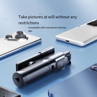 Stabilisateur de selfie rétractable MQ anti-tremblement avec suivi IA du visage, trépied extensible 700 mm, design pliable, compatible Wi-Fi pour téléphone portable