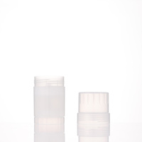 Tube vide transparent bleu et blanc en plastique pour déodorant anti-transpiration, idéal pour les soins personnels