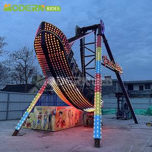 Modelo Moderno de Barco Pirata Personalizado, Equipo para Parque de Atracciones, Fibra de Vidrio y Acero, 16 Pasajeros, Todas las Edades - Product Image 1