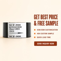 Pita Foil Hot Stamping Generik PET Hitam 35mm 100m Kompatibel dengan New Bell untuk Pencetakan Transfer Kemasan