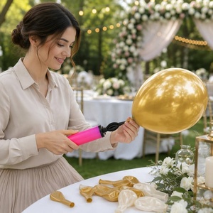Accessori per palloncini pompe a palloncino manuali in plastica a doppia azione Mini a doppia azione - Product Image 6