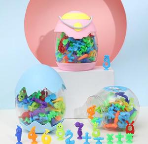 Jouet créatif et merveilleux : Oeuf de dinosaure magique à ventouse, animal fait main, boule DIY amusante, blocs de construction et puzzle d'insertion - Product Image 3